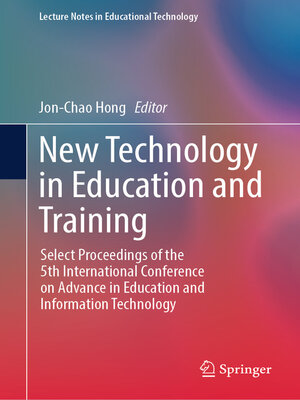 cover image of New Technology in Education and Training